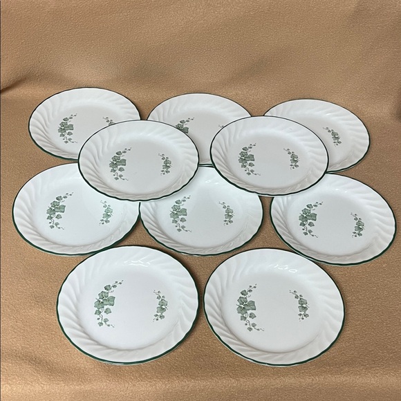 10 Corelle Callaway Ivy Salad Plates 7 1/4” - Picture 1 of 12